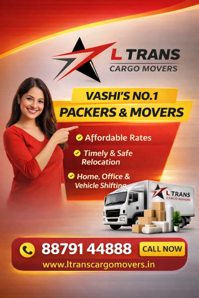 L Trans Cargo Movers - Vashi's No.1 packers and movers with home shifting, office relocation and vehicle transport services
