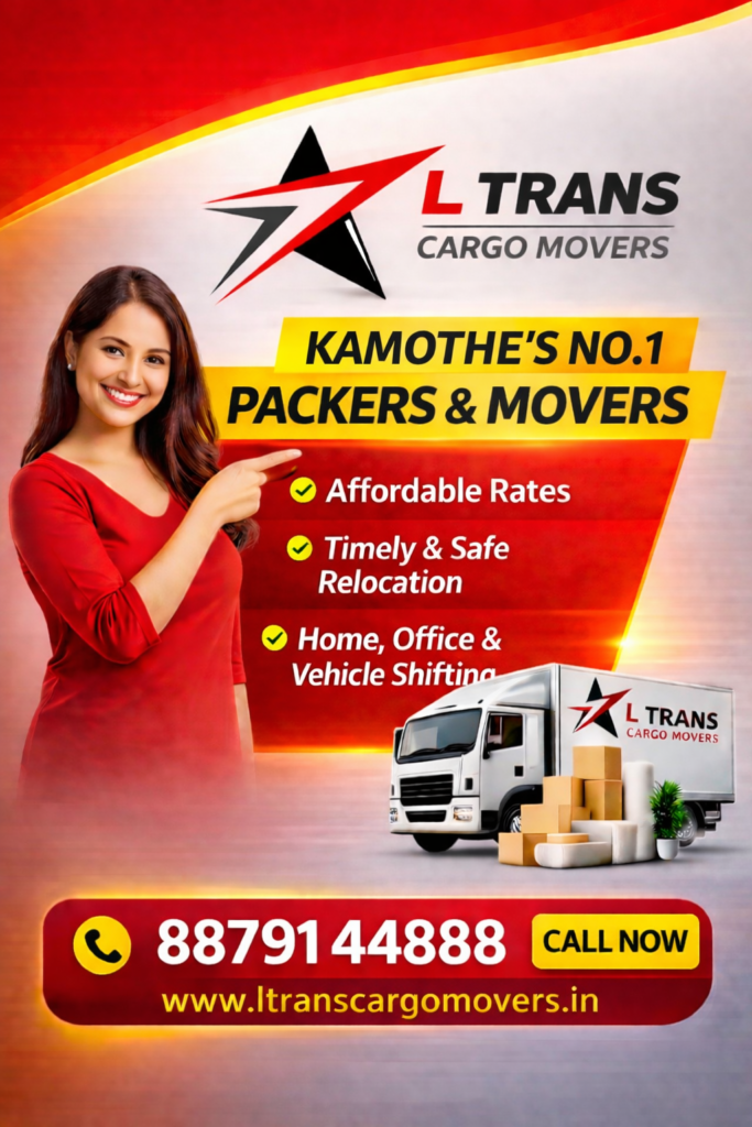 L Trans Cargo Movers - Kamothe's No.1 packers and movers with home shifting, office relocation and vehicle transport services