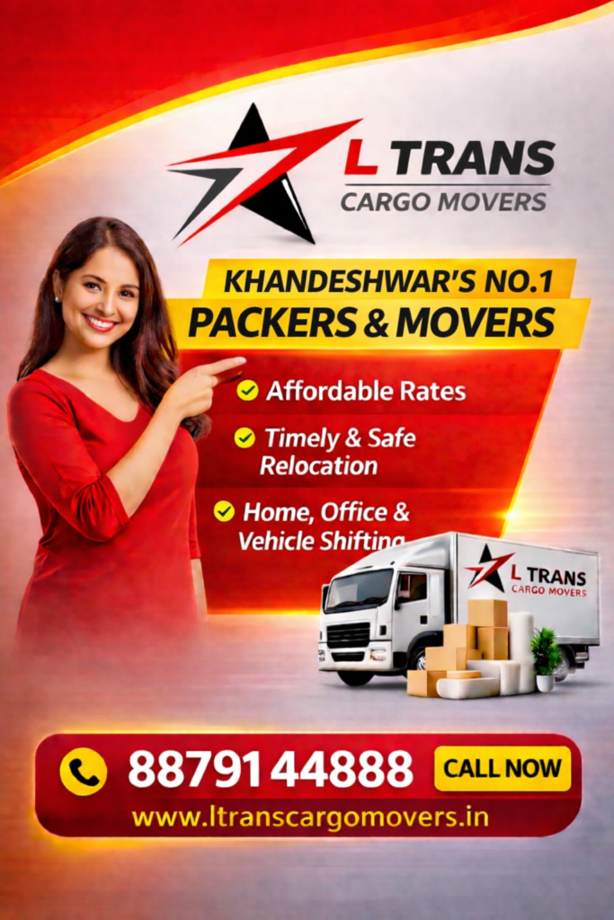 L Trans Cargo Movers - Khandeshwar's No.1 packers and movers with home shifting, office relocation and vehicle transport services